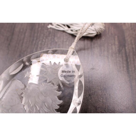 Lenox Crystal Ornament Lion Lamb Isaiah 11:6 Made in Germany Year 2000 Vintage - Picture 5 of 10